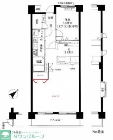 クレールメゾン都筑の物件間取画像